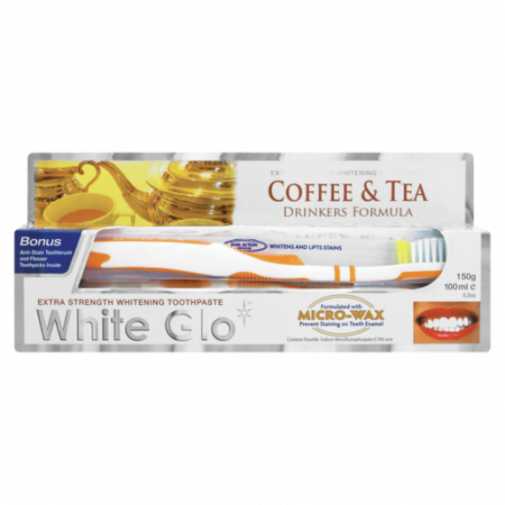 White Glo 去除咖啡茶漬牙膏配方 150g