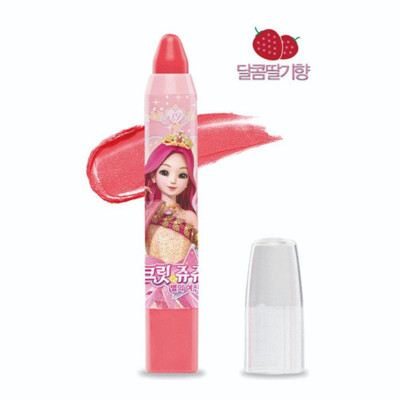 "Little Bling Secret Jouju - Lip Crayon (Jouju Date Pink) 兒童無害天然蠟筆唇膏 (珊瑚粉)"