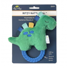 美國 Itzy Ritzy - Ritzy Rattle Pal™ 毛絨玩具+手環牙膠 (0M+) - 恐龍