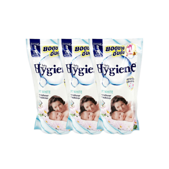 Hygiene 超柔植物濃縮抗菌衣物柔順劑 - 柔順潔白 White Soft (580ml*3包)