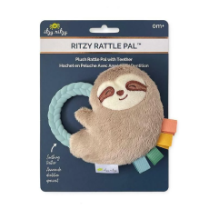 美國 Itzy Ritzy - Ritzy Rattle Pal™ 毛絨玩具+手環牙膠 (0M+) - 樹獺