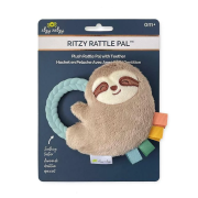 美國 Itzy Ritzy - Ritzy Rattle Pal™ 毛絨玩具+手環牙膠 (0M+) - 彩虹