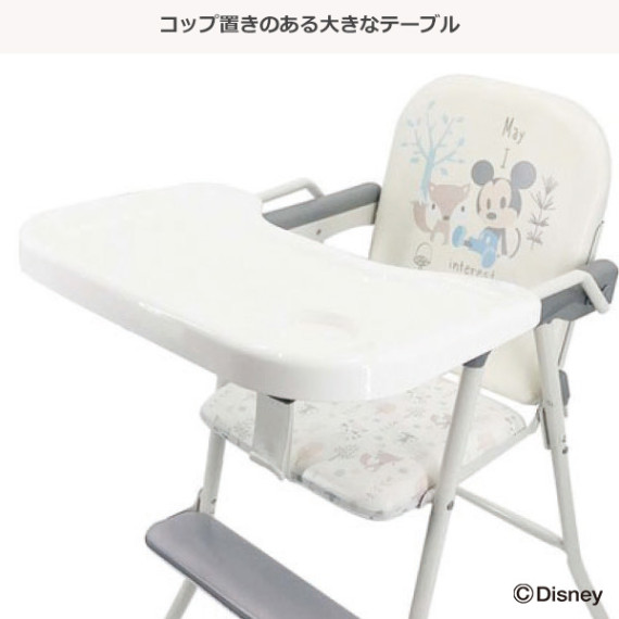 日本西松屋 米奇老鼠嬰幼兒可摺式高腳餐椅
