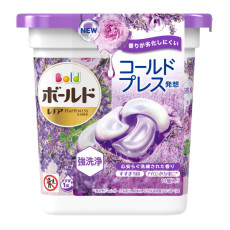 P&G BOLD 4D 4in1炭酸機能抗菌防黴除臭洗衣球 盒裝11顆入 (紫-薰衣草花卉香氛)