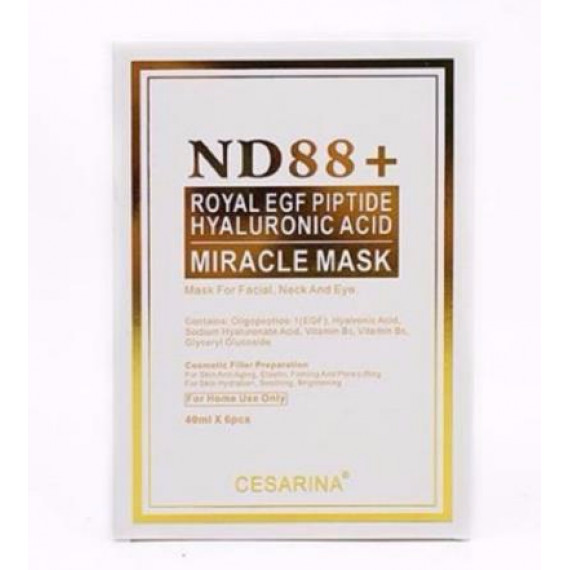 CESARINA ND88+ Royal EGF Peptide Hyaluronic Acid Miracle Mask 6pcs[平行進口] 